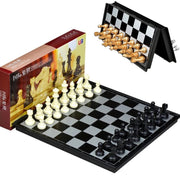 Chess game set with magnet box - Black and white V922-AWD-J101-CHESETB-BW