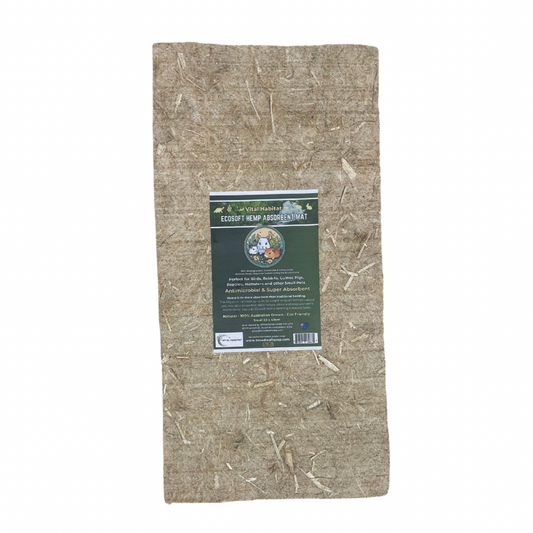 Ecosoft - Natural Hemp Super Absorbent Nest Mat | Small (20x40cm) | 2 Pack V925-ESM1