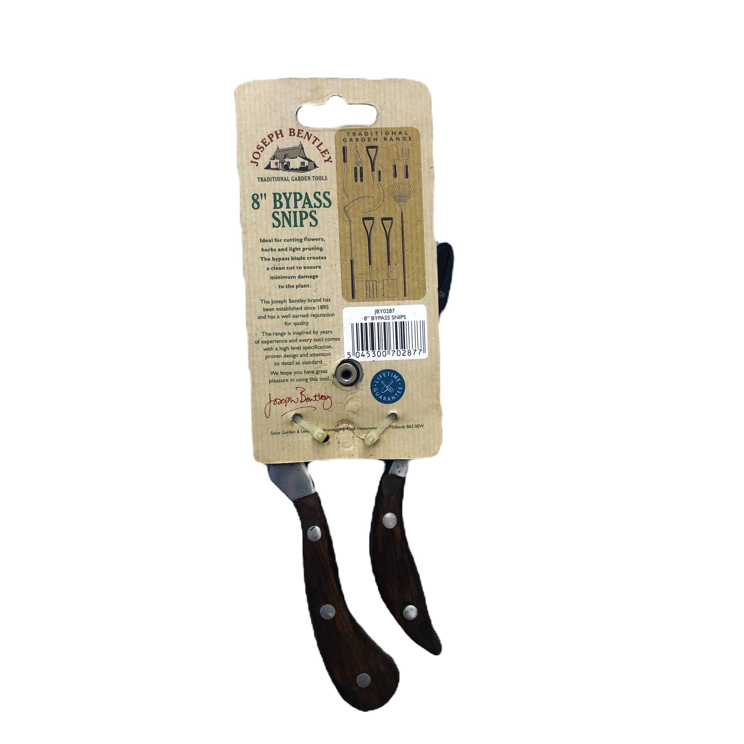 Joseph Bentley (UK) 8" Bypass Secateurs | Stainless Steel V925-JBY0286