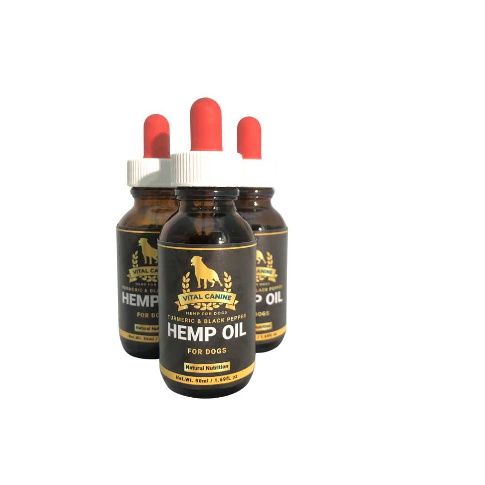 Vital Canine Hemp Oil with Turmeric & Black Pepper | 125ml V925-VC-TURMOIL-125ML