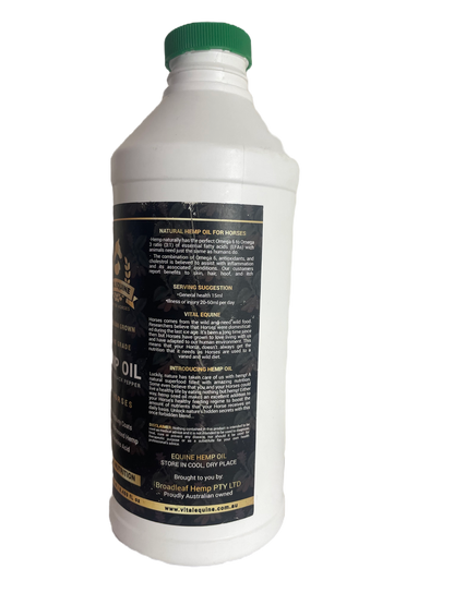 Vital Equine | Hemp & Turmeric Oil For Horses - 1 litre V925-VEO-T-1L