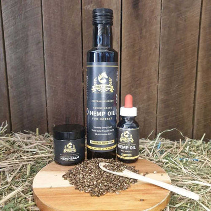 Vital Equine | Hemp Starter Pack | Turmeric + Hemp Oil & Lemon Myrtle Balm V925-VEQ-STARTER
