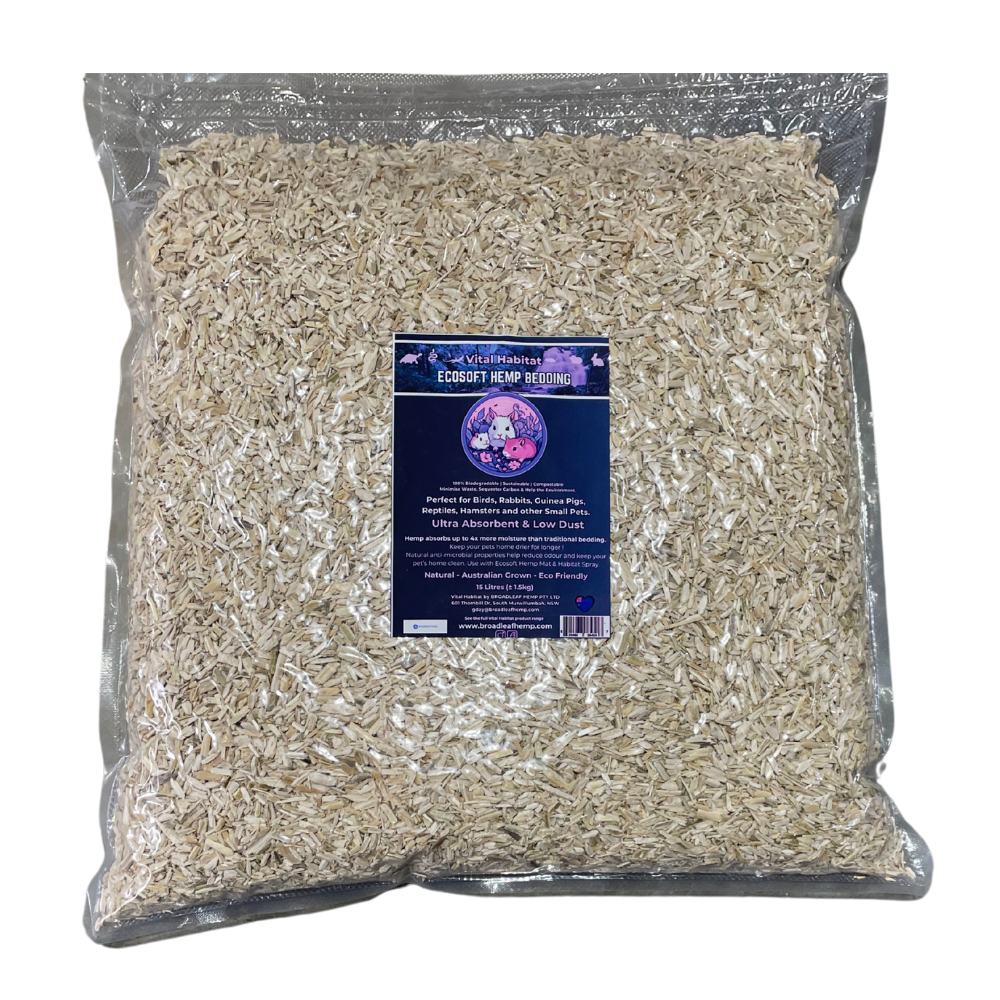 Ecosoft - Natural Hemp Bedding | 10L +/-1.5kg V925-VH-ECOSOFT-BED-1.5KG