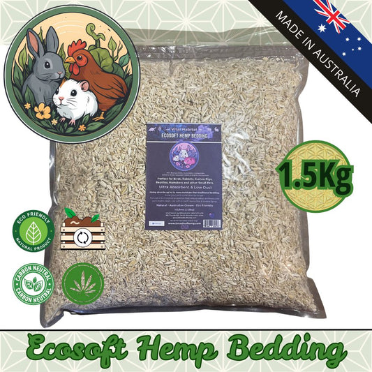 Ecosoft - Natural Hemp Bedding | 10L +/-1.5kg V925-VH-ECOSOFT-BED-1.5KG