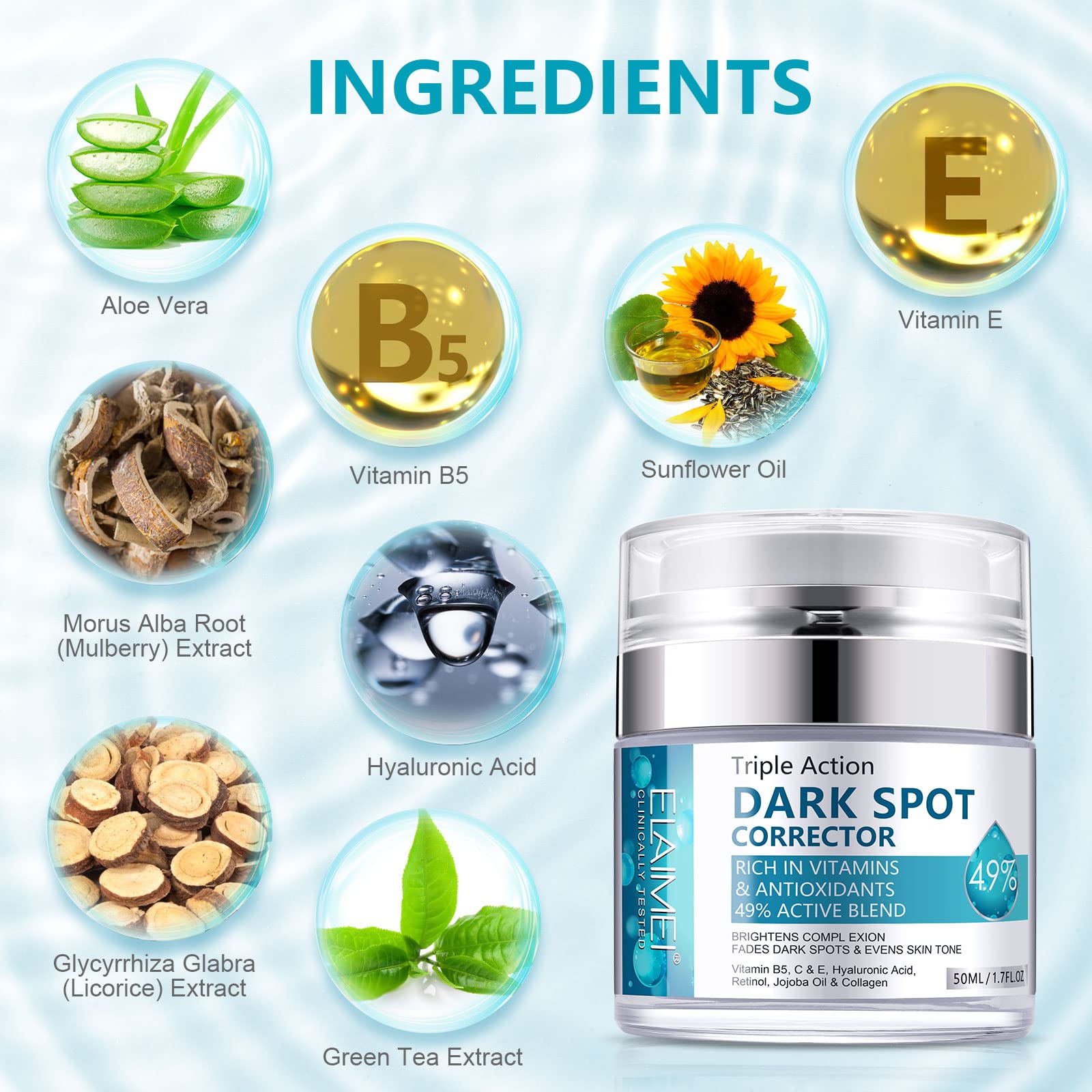 Age Spot Cream | Fades Freckles & Skin Pigmentation | Dark Spot Corrector for Even Skin Tone V932-53-MG3T-BJ6G