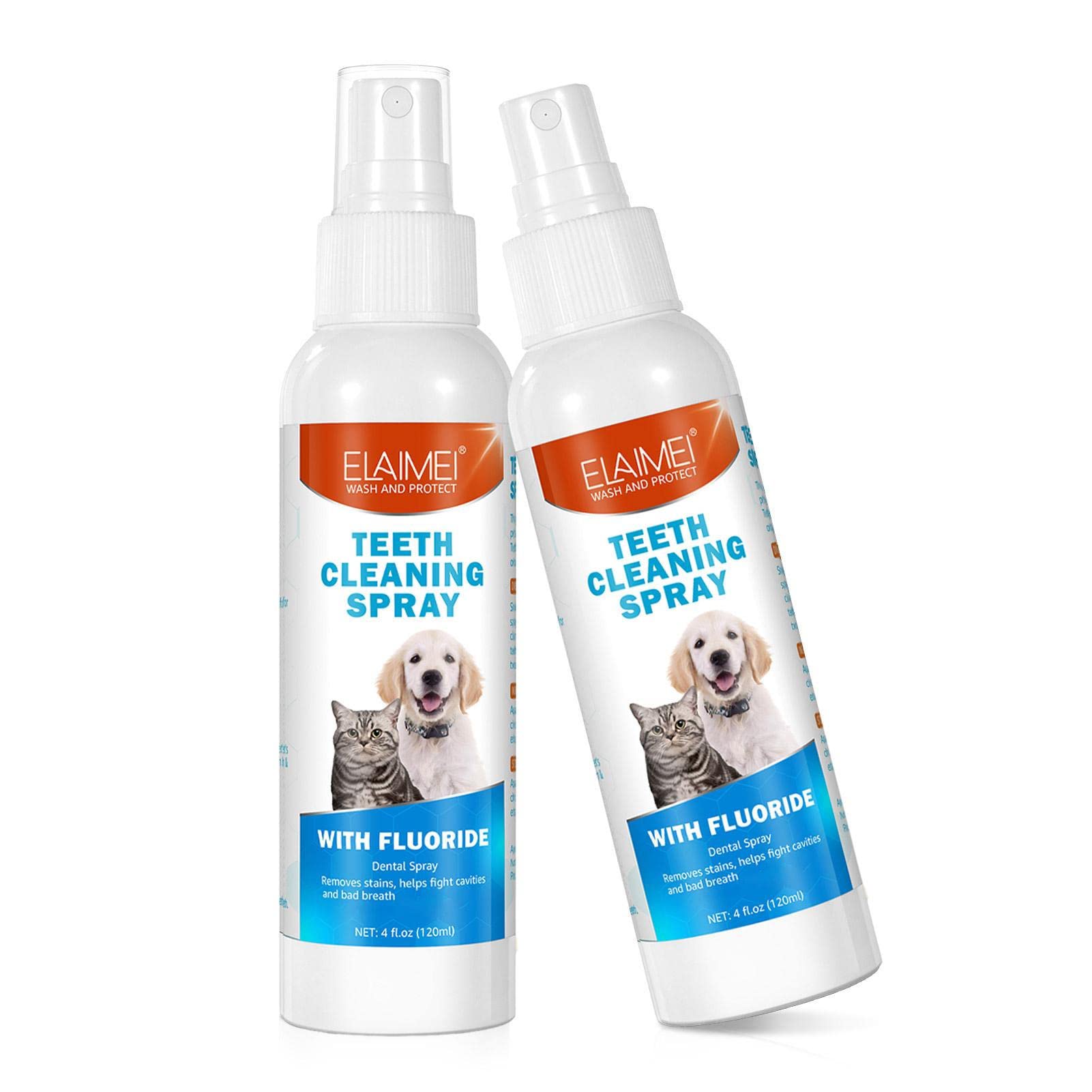 2 Pcs Pet Oral Breath Freshener Spray 120ML EACH V932-AH-YZI3-4I9I