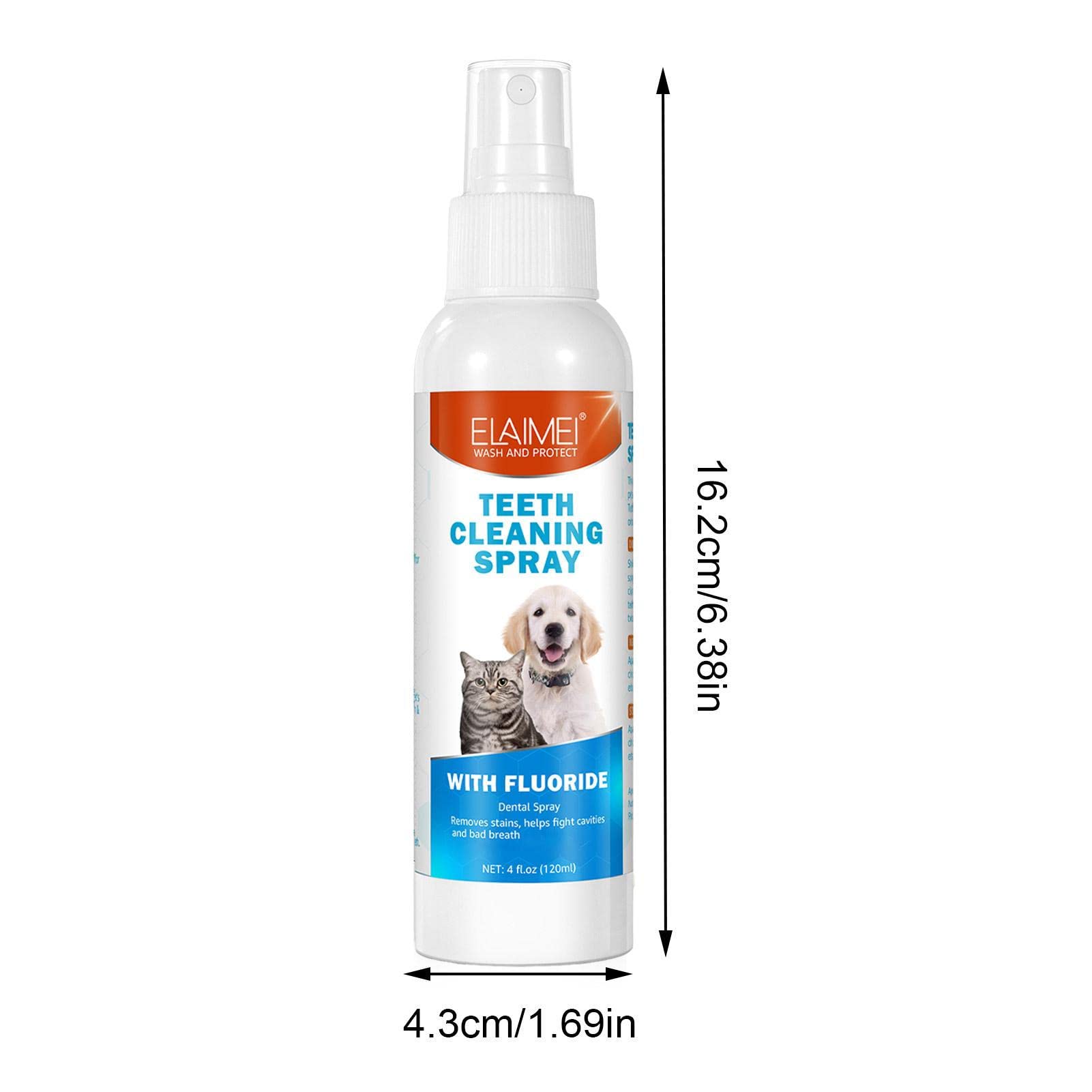 2 Pcs Pet Oral Breath Freshener Spray 120ML EACH V932-AH-YZI3-4I9I