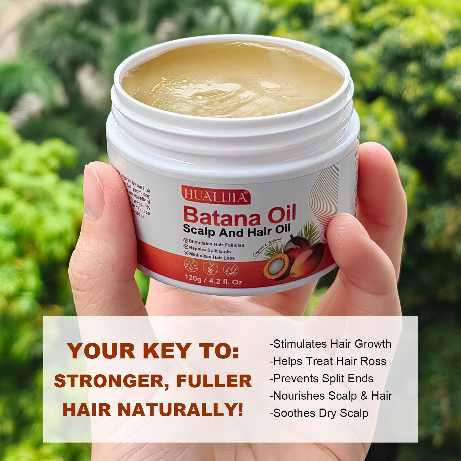 hualijia batana oil 120g scalp and hair oil V932-BATANA-OIL