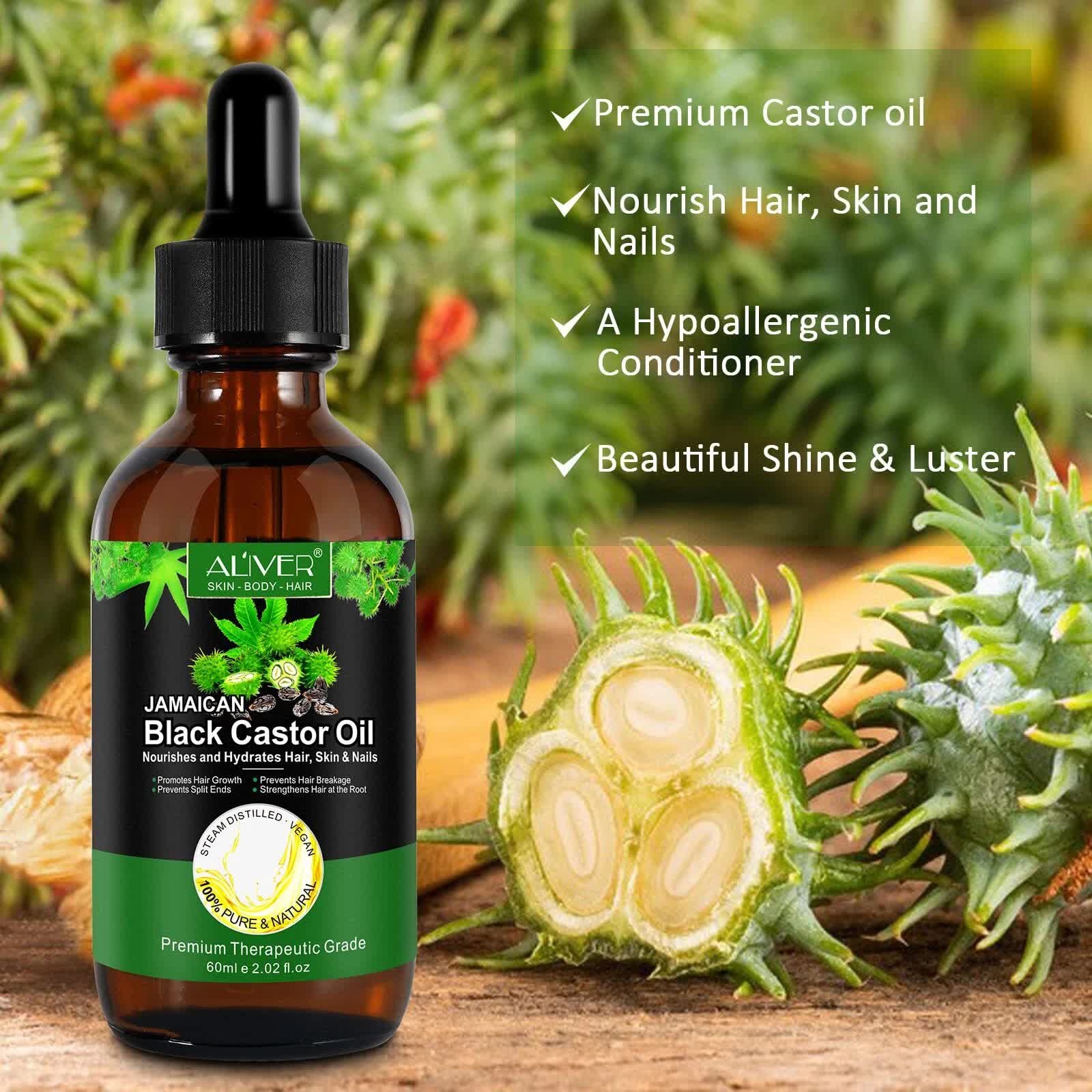 Black Castor Oil (2.02 fl oz), Jamaican Organic Regrowth Treatments V932-CASTOR-OIL
