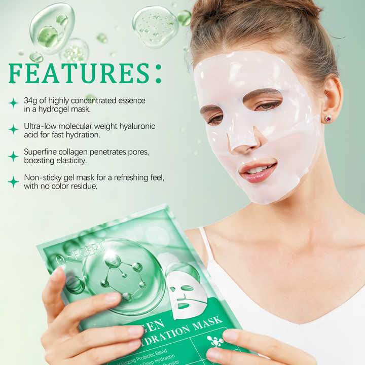 collagen Real Deep Facial Sheet Mask for Women Deep Moisturizing Overnight Sleeping V932-COLLAGENMARKS