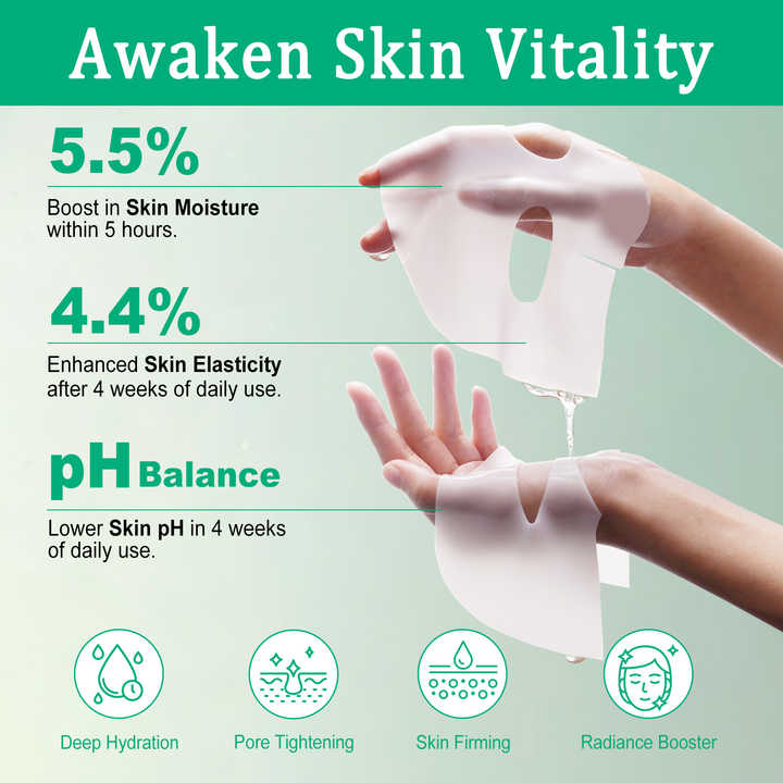 collagen Real Deep Facial Sheet Mask for Women Deep Moisturizing Overnight Sleeping V932-COLLAGENMARKS
