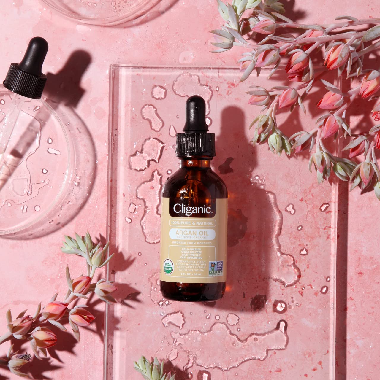 100% Pure Moroccan Argan Oil - 120ml for Hair, Face, & Skin V932-JK-JKNT-KAZW