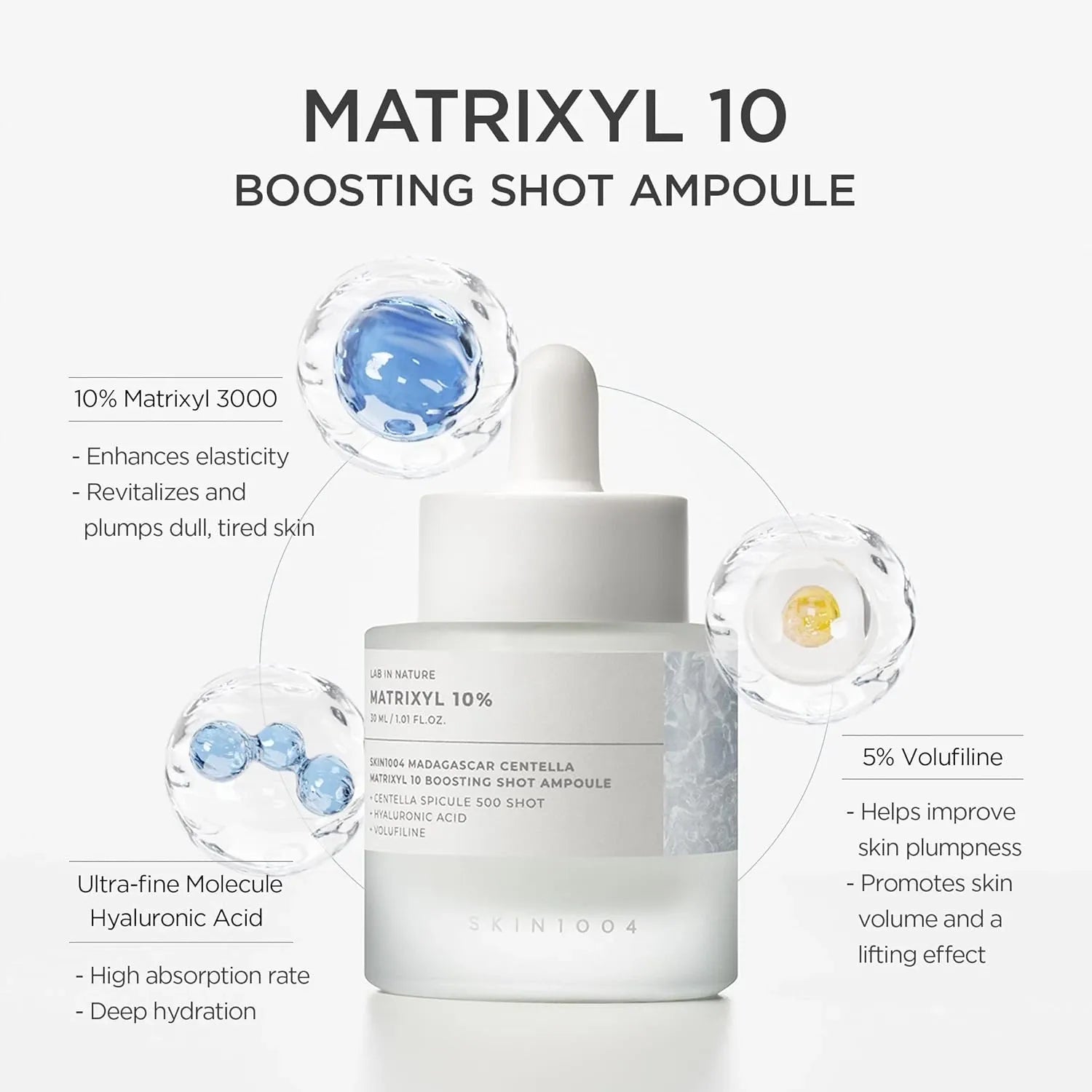 Skin1004 Madagascar Centella Matrixyl 10 Boosting Shot Ampoule 30ml V932-MATRIXYL