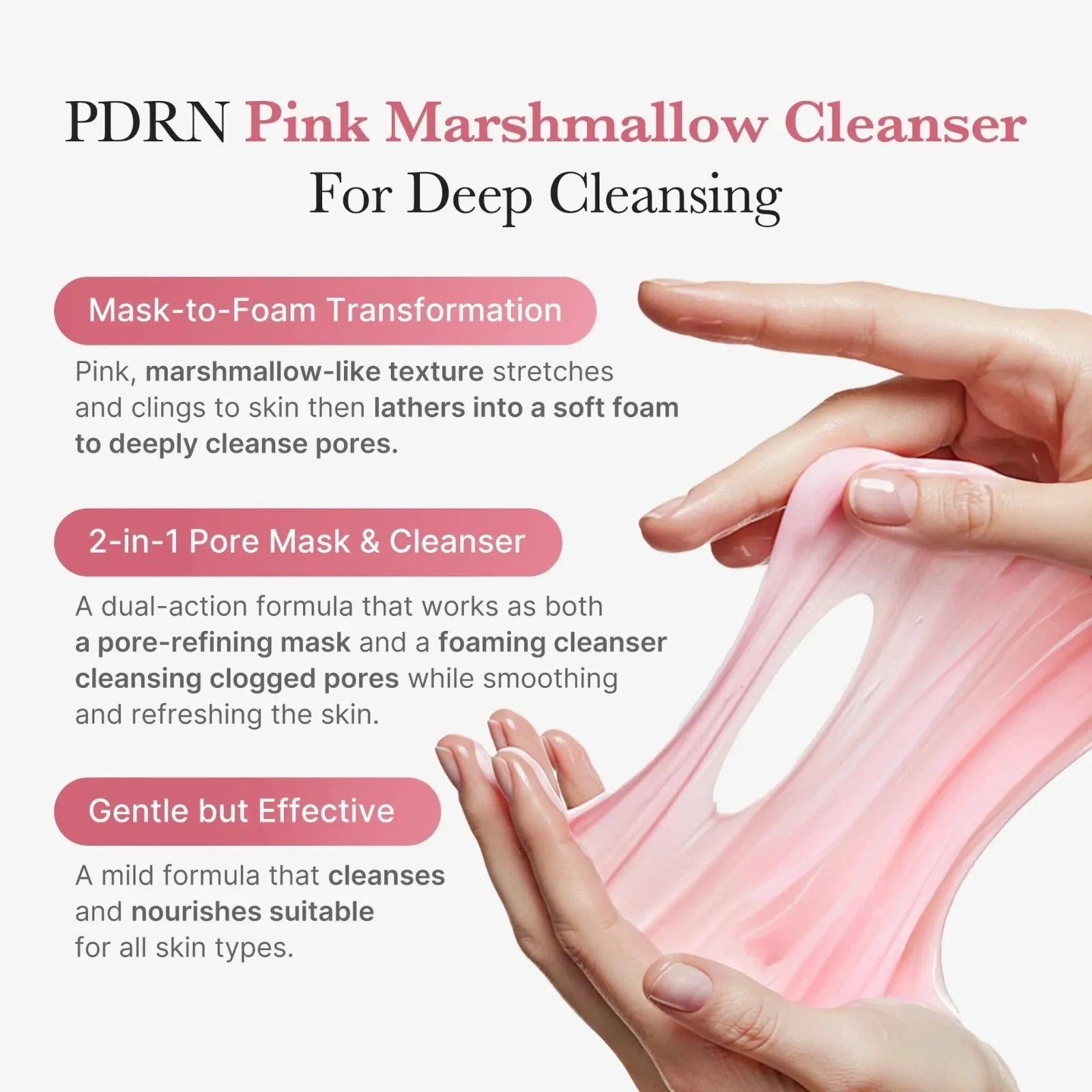 MEDICUBE PDRN Pink Niacinamide Whip Cleanser 120ml V932-PINKCLEANER
