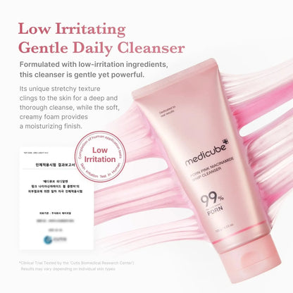 MEDICUBE PDRN Pink Niacinamide Whip Cleanser 120ml V932-PINKCLEANER