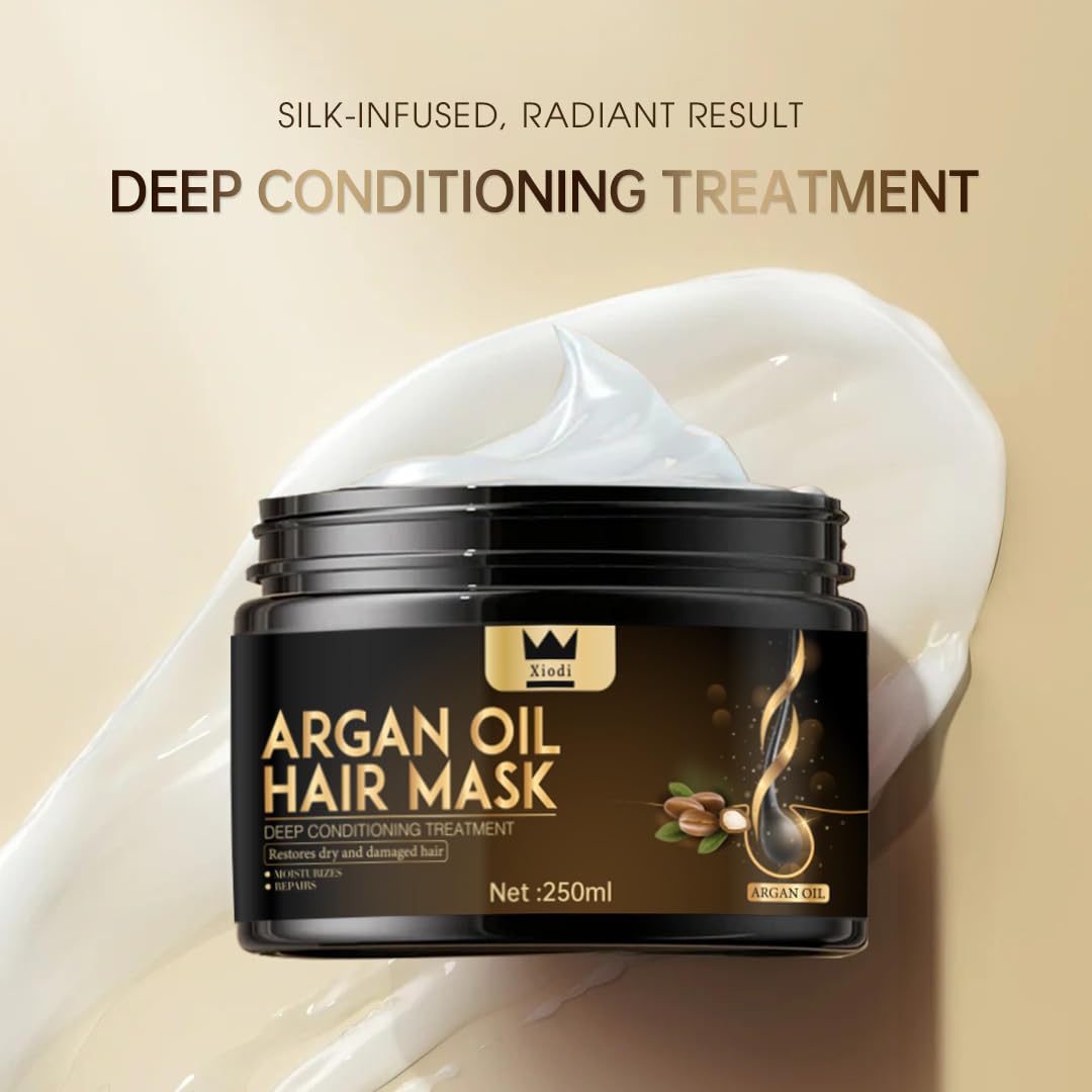 Xiodi Argan Oil Hair Mask, 100% Pure Anti-Hairfall Dandruff Treatment V932-X0-8IUN-YZVL