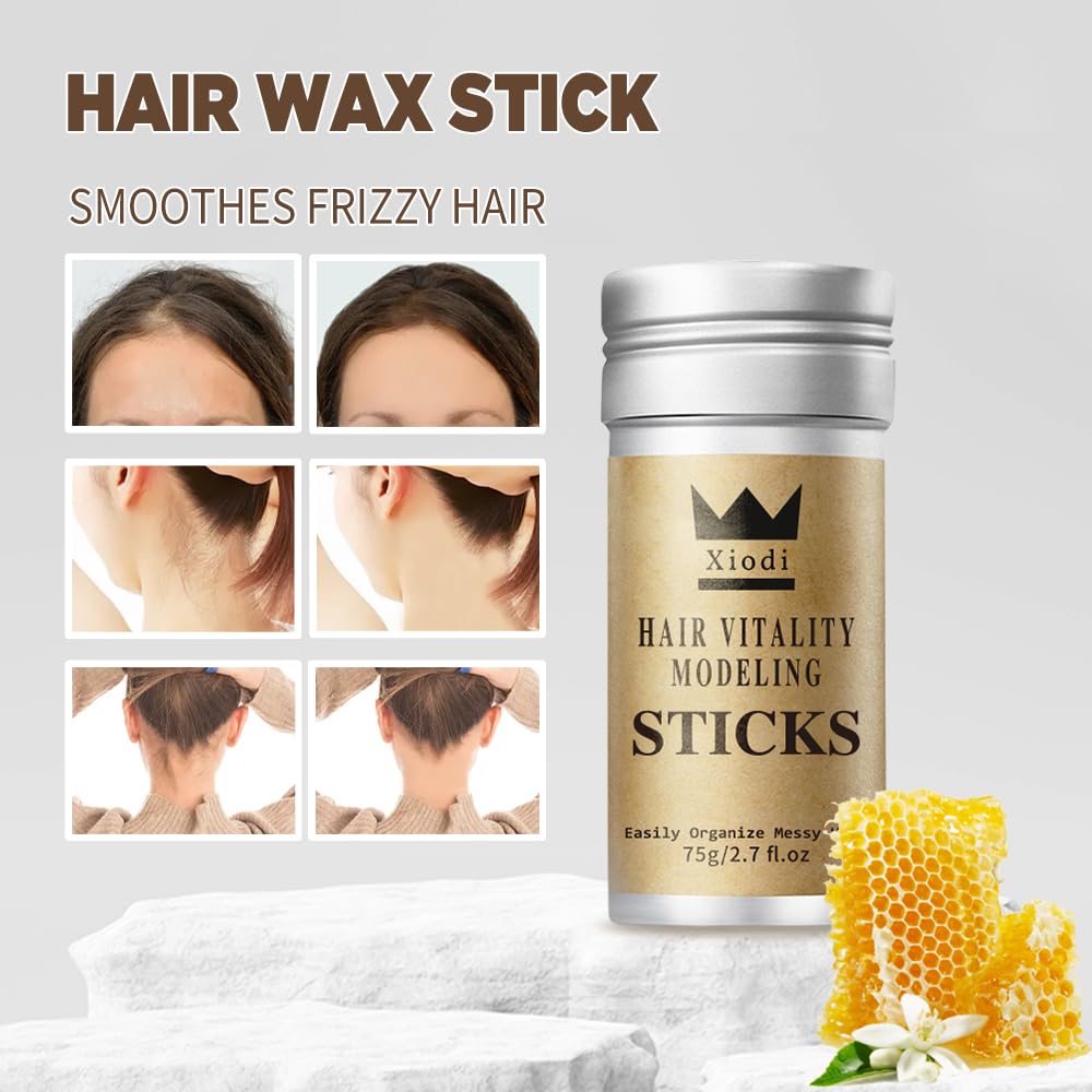 2X Hair Edge Control Hair Wax Stick | 75g Each | Natural Styling for Relaxed & Natural Hair V932-X1-RXKL-C11G