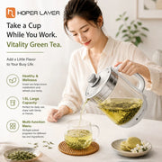 HOPER LAYER FA-K1501 Electric Glass Tea Kettle 1.5L Tea Maker SAA Certified