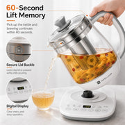 HOPER LAYER FA-K1501 Electric Glass Tea Kettle 1.5L Tea Maker SAA Certified