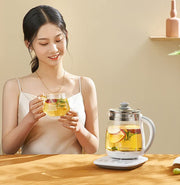Hoper Layer Eletric Glass Kettle Water Boiler Multiple Cooking Boiling Bottle 1.5L FA-K1501 AU Model