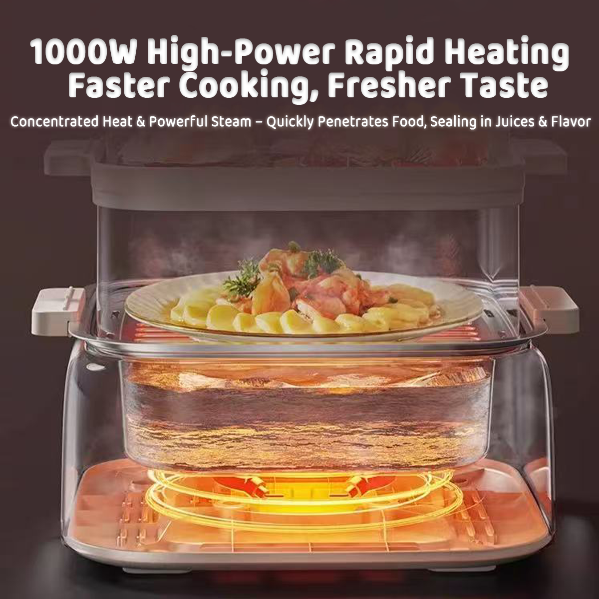 Hoper Layer Multifunctional Three-layer Stainless Steel Steamer AU Modeal V940-HG-179-01