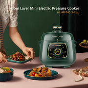 Hoper Layer Mini Electric Pressure Cooker - HL-MP160 3-Cup Small Rice Cooker V940-HL-MP160