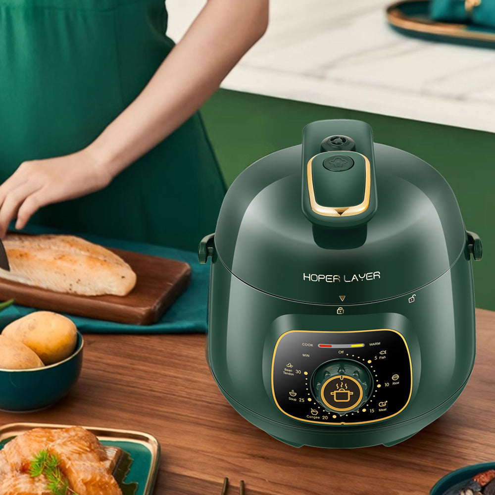 Hoper Layer Mini Electric Pressure Cooker - HL-MP160 3-Cup Small Rice Cooker V940-HL-MP160