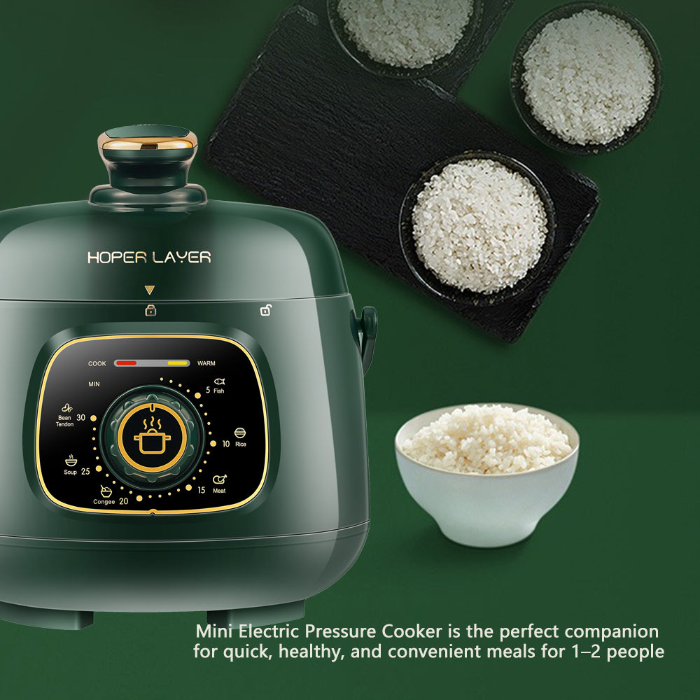 Hoper Layer Mini Electric Pressure Cooker - HL-MP160 3-Cup Small Rice Cooker V940-HL-MP160