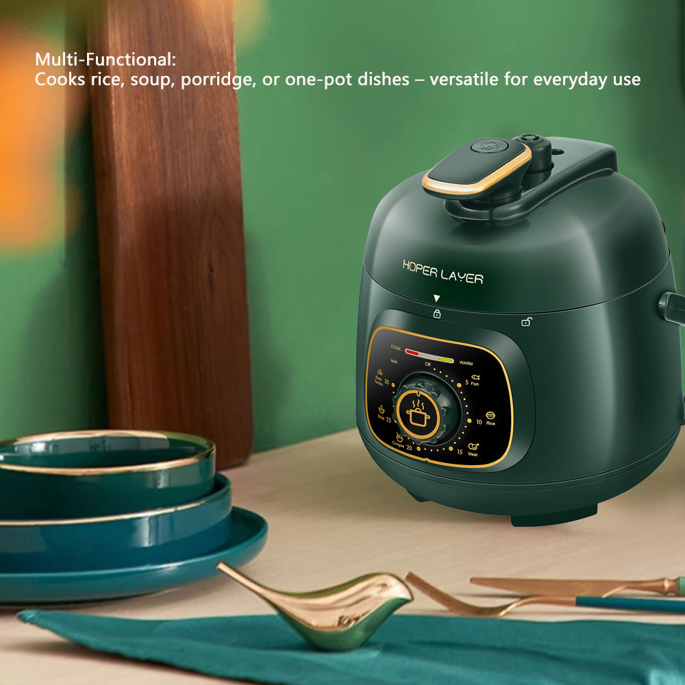 Hoper Layer Mini Electric Pressure Cooker - HL-MP160 3-Cup Small Rice Cooker V940-HL-MP160