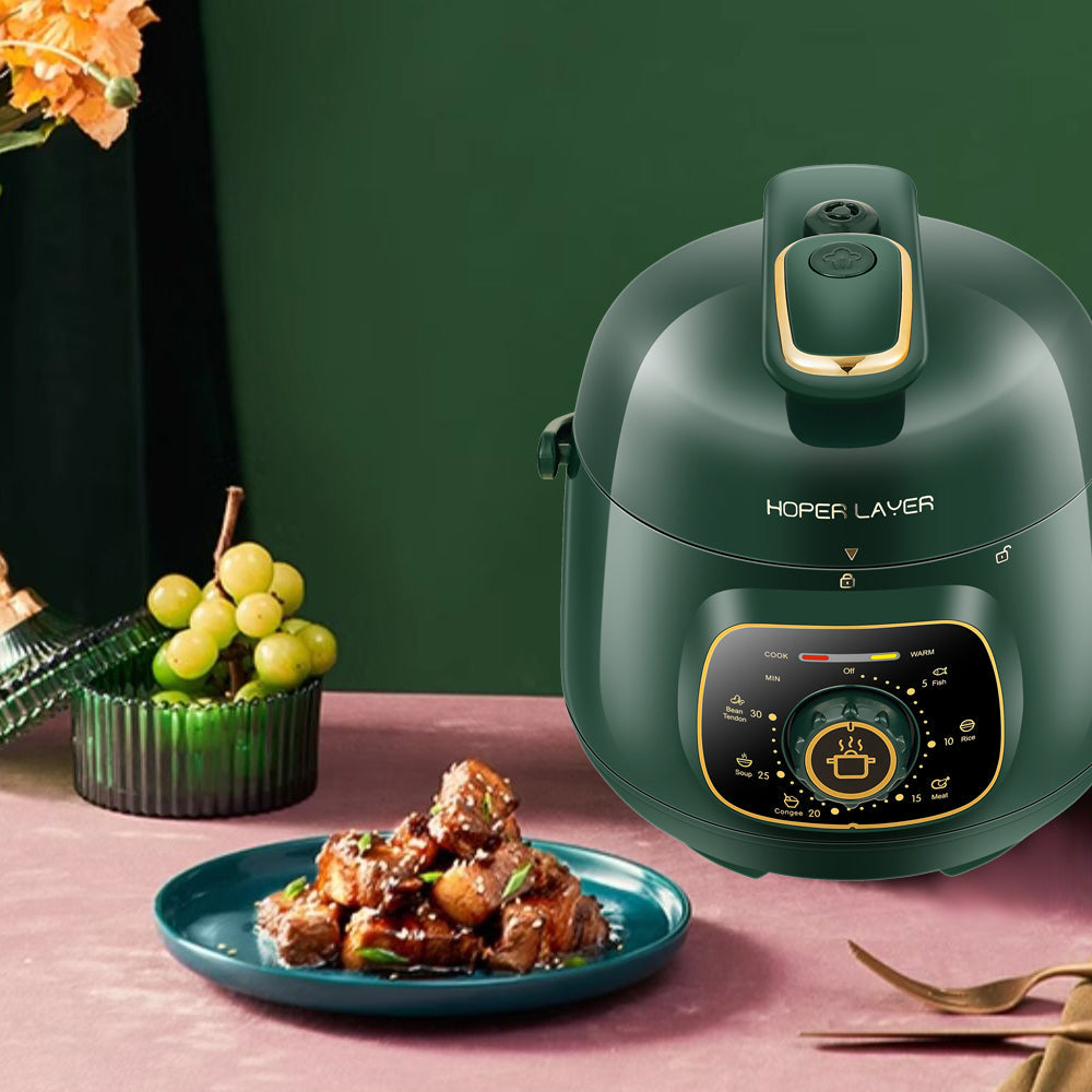 Hoper Layer Mini Electric Pressure Cooker - HL-MP160 3-Cup Small Rice Cooker V940-HL-MP160