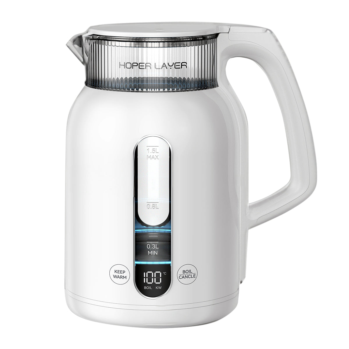 Hoper Layer Insulation Electric Kettle 1.5L 1500W Water Boiler K15-G1 V940-K15-G1