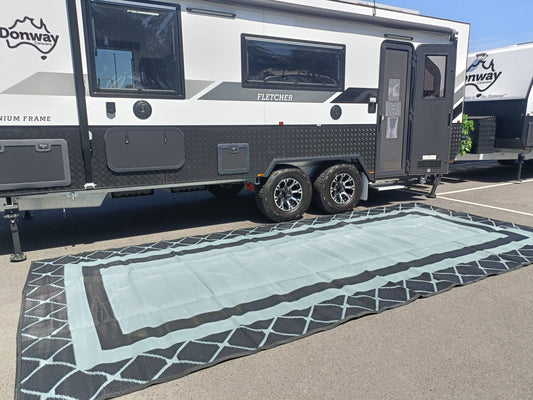 Alfresco 4m x 2.4m recycled poly mat V941-ALFRESCO4