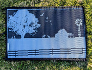 Country Grey 5m x 2.4m recycled poly mat V941-COUNTRYG5