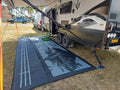 Country Grey 6m x 2.4m recycled poly mat V941-COUNTRYG6