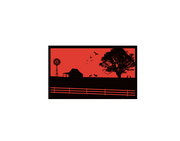 Country Orange 6m x 2.4m recycled mat V941-COUNTRYO6