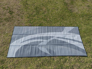 Swish Grey 5m x 2.4m recycled poly mat V941-SWISHG5