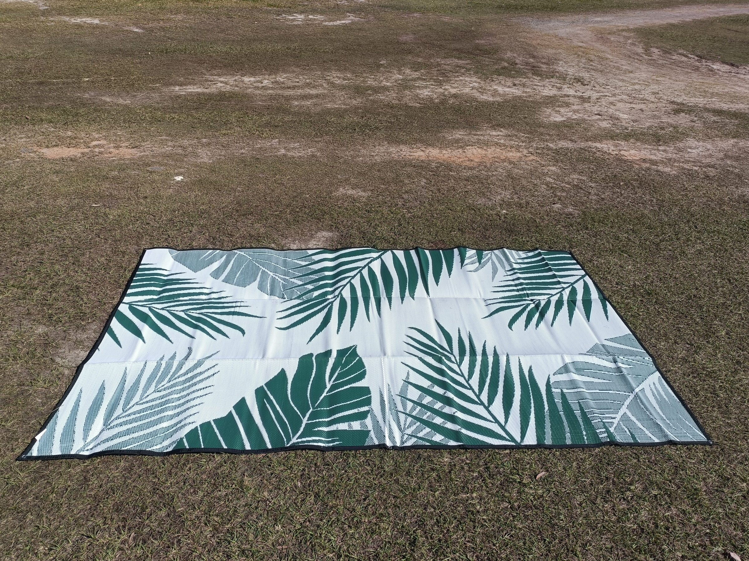 Tropical 5m x 2.4m recycled poly mat V941-TROPICAL5