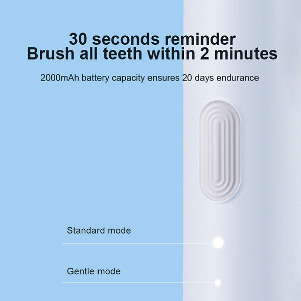 DR.BEI Sonic Electric Toothbrush Rechargeable Waterproof Wireless Portable Ultrasonic Whitening Toothbrush V943-6970763913159