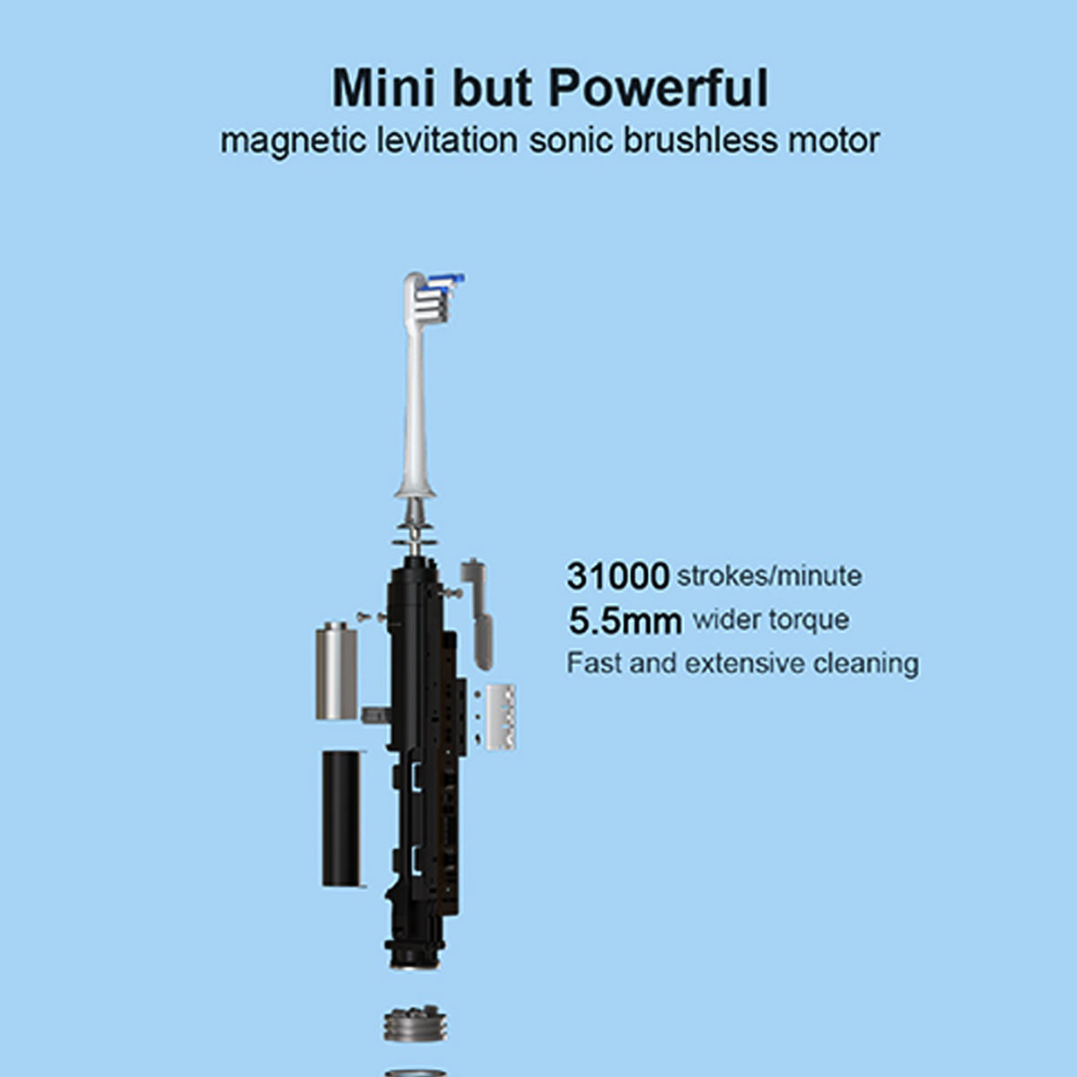 DR.BEI Sonic Electric Toothbrush Rechargeable Waterproof Wireless Portable Ultrasonic Whitening Toothbrush V943-6970763913159