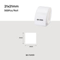 NiiMbot white label paper 21*21mm 300 Pcs For B21/B3S/B1 V943-B-PAPER-R2121-300