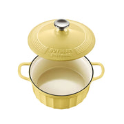 BUYDEEM CP521 Enameled Cast-Iron Dutch Oven V943-CP521-YELLOW