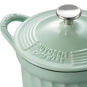 BUYDEEM 1.8L Enameled Cast Iron Dutch Oven CP541 V943-CP541-GREEN