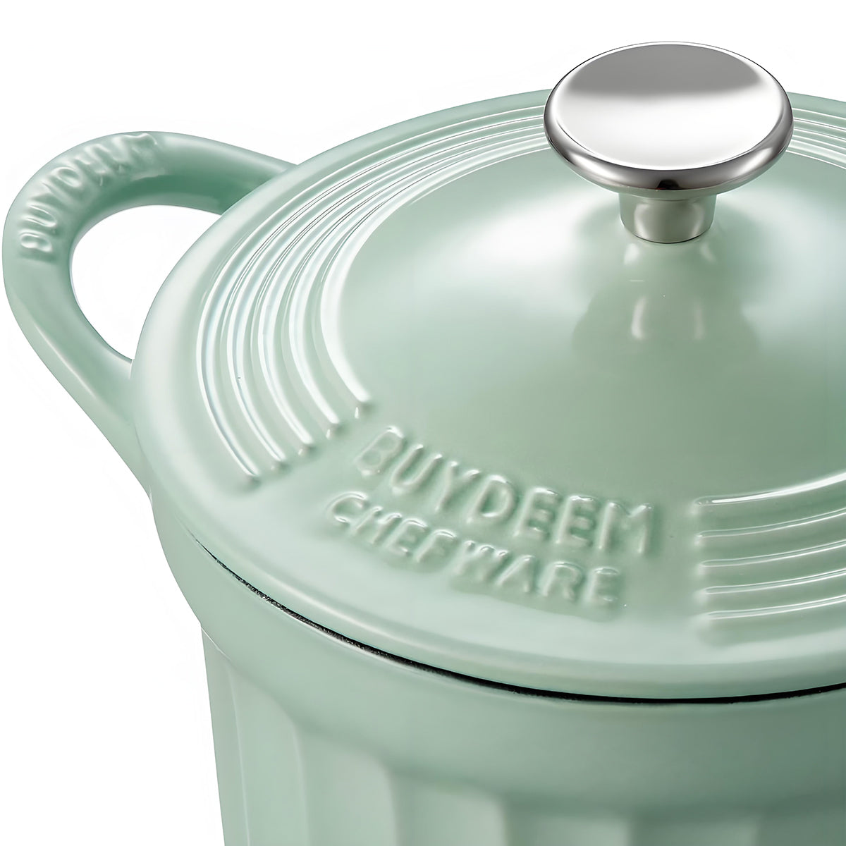 BUYDEEM 1.8L Enameled Cast Iron Dutch Oven CP541 V943-CP541-GREEN