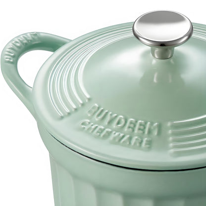 BUYDEEM 1.8L Enameled Cast Iron Dutch Oven CP541 V943-CP541-GREEN