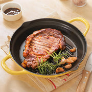 BUYDEEM CP553 Enameled Cast Iron Grill Pan V943-CP553-YELLOW