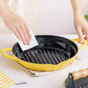 BUYDEEM CP553 Enameled Cast Iron Grill Pan V943-CP553-YELLOW
