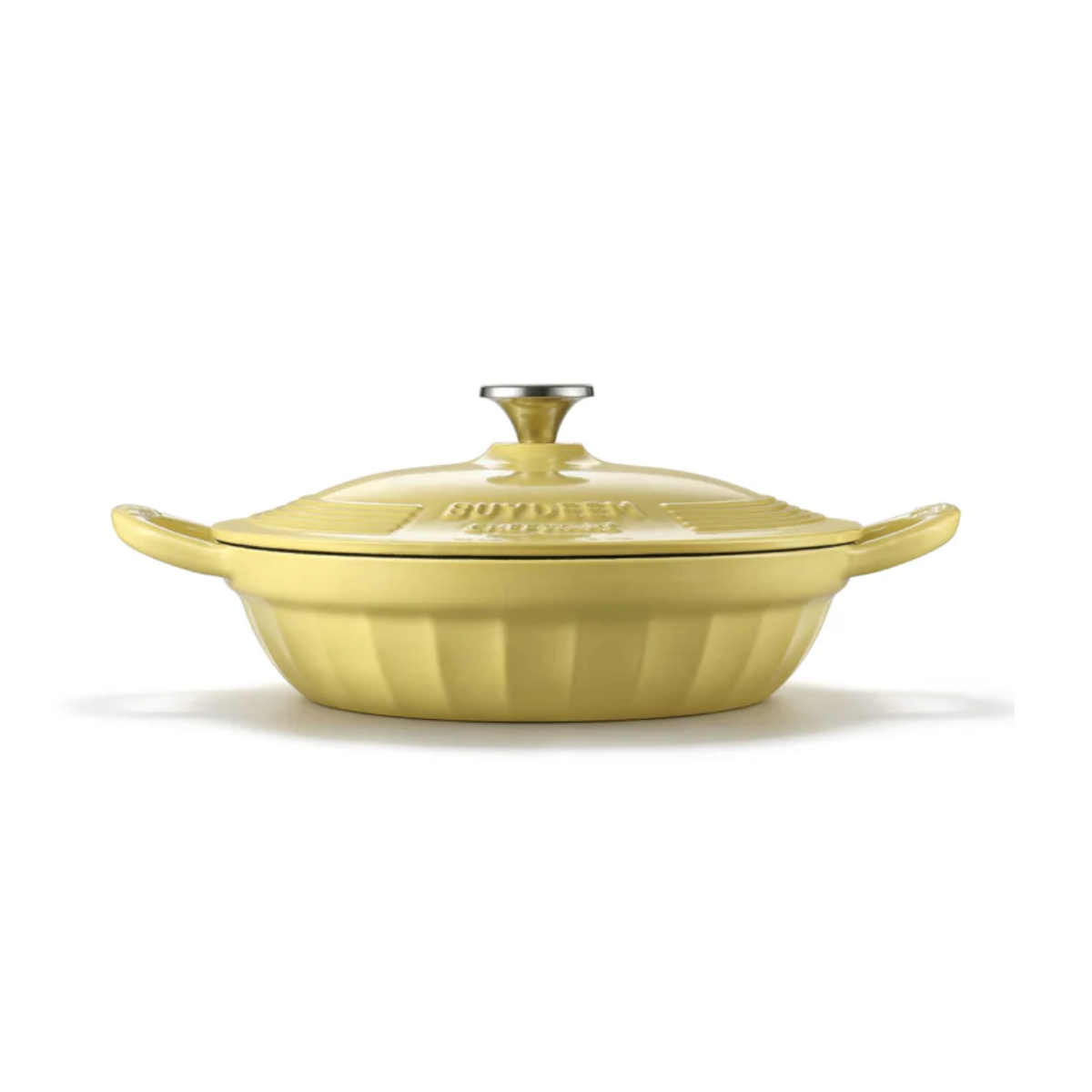 BUYDEEM CP581 Enameled Cast Iron Dutch Oven Yellow V943-CP581-28CM-YELLOW