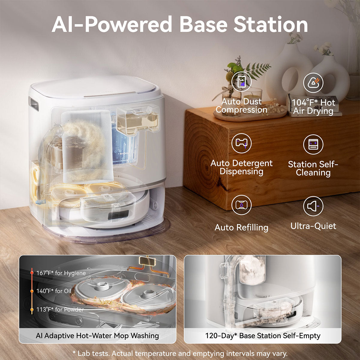 Narwal Freo Z10 Robotic Vacuum and Mop Cleaner - Covers Every Angle Without Any Tangles V943-FREO Z10