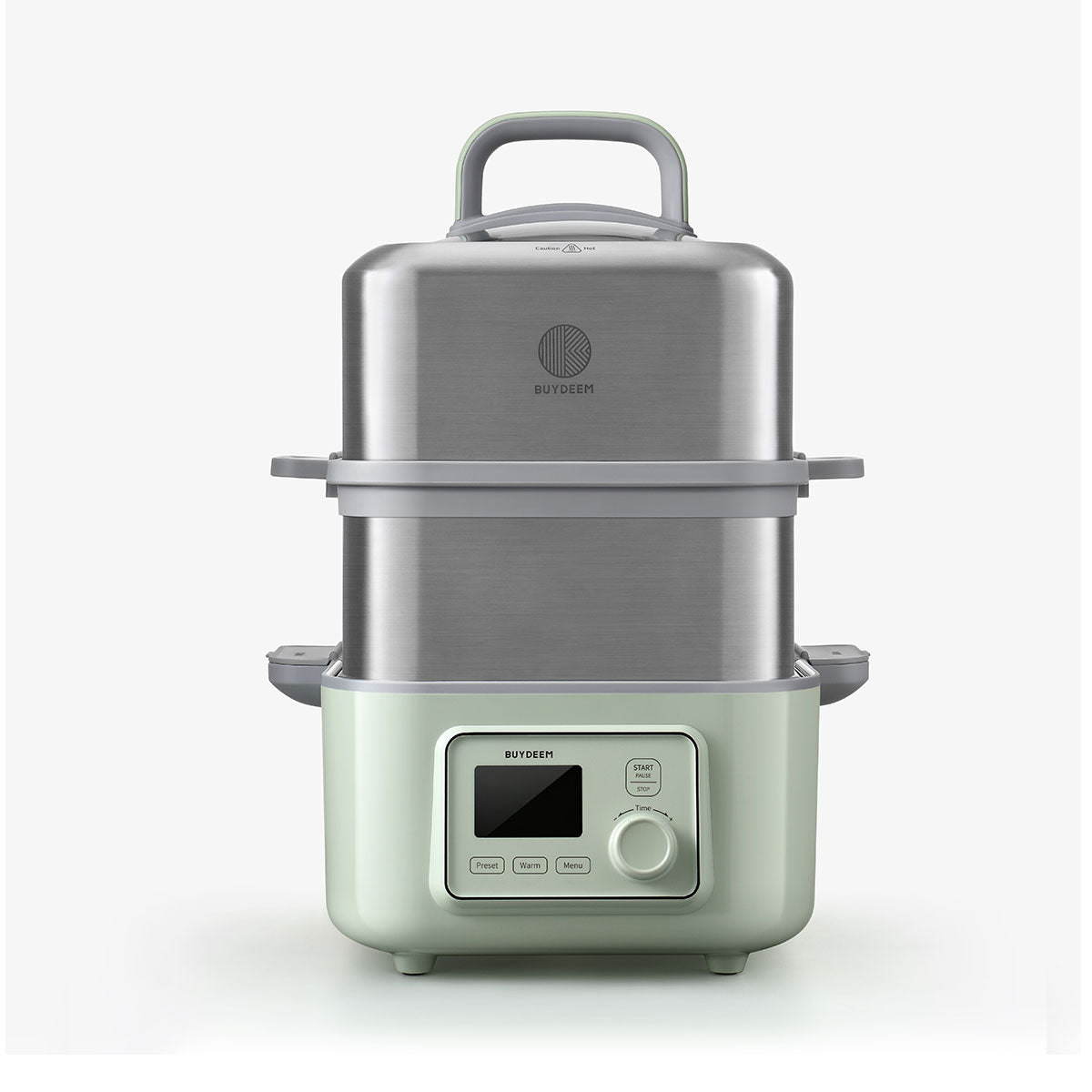 BUYDEEM Double Tier 10L Electric One Touch Digital Multifunctional Food Steamer V943-G56