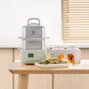 BUYDEEM Double Tier 10L Electric One Touch Digital Multifunctional Food Steamer V943-G56